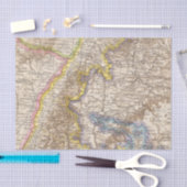 Baden Duitsland Atlas Map Tissuepapier (Craft)