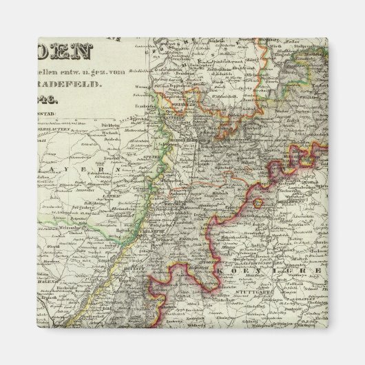 Baden, Duitsland Magneet (Voorkant)