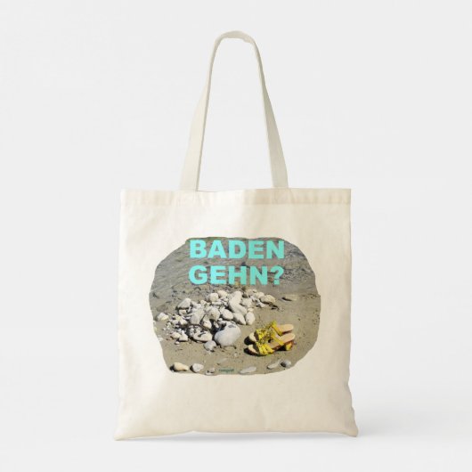 Baden gehn? -  tote bag (Achterkant)