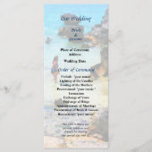 Baden in het Ocean St. George Wedding Programme Programmakaart (Voorkant)