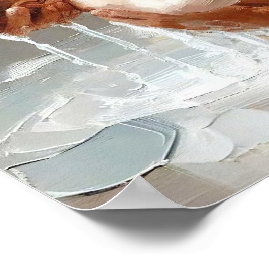 Baden in liefde, Christelijke kunst, kinderdagverb Poster (Hoek)