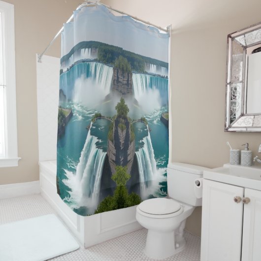 Baden naast de Herfsten - Schilderachtig Niagara U Douchegordijn (In situ)