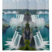 Baden naast de Herfsten - Schilderachtig Niagara U Douchegordijn (Voorkant)