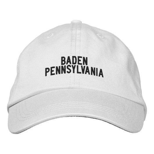 Baden Pennsylvania Hoed Geborduurde Pet (Voorkant)