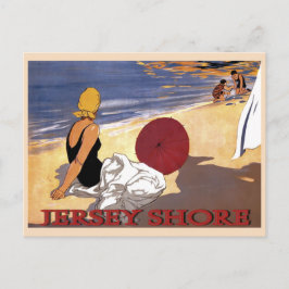Baden van Jersey Shore Beach Briefkaart