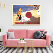 Baden van Jersey Shore Beach Canvas Afdruk (Insitu (Woonkamer))