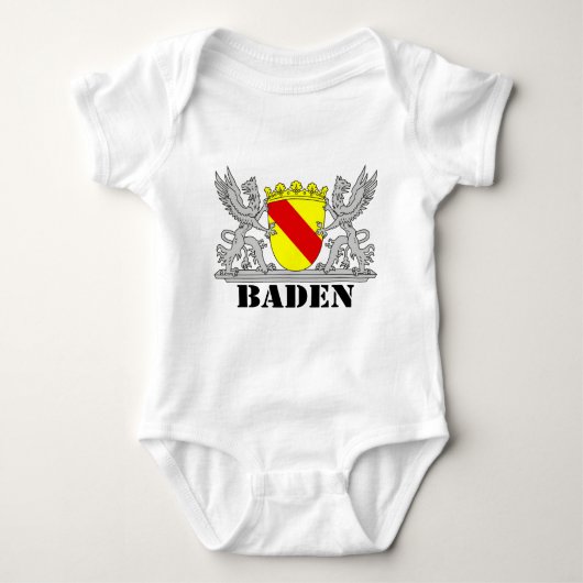 Baden Wappen mit Schrift Baden Romper (Voorkant)
