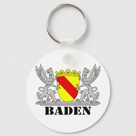 Baden Wappen mit Schrift Baden Sleutelhanger (Voorkant)