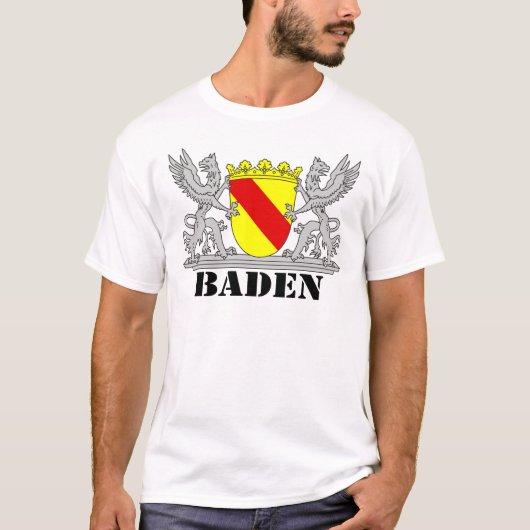 Baden Wappen mit Schrift Baden T-shirt (Voorkant)