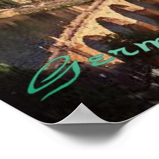 Baden Wartenberg Duitsland, poster (Hoek)