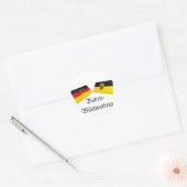 Baden-Wuerttemberg, Duitse Tegels Ronde Sticker (Envelop)