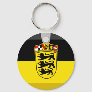 Baden-Wuerttemberg Flag Gem Sleutelhanger
