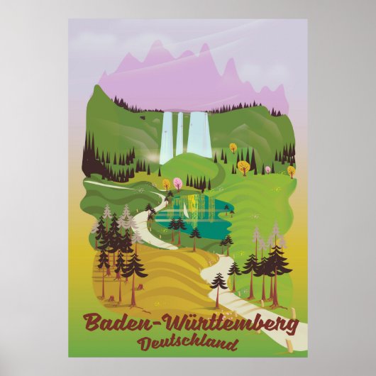 Baden-Württemberg Duitsland Poster (Voorkant)