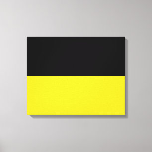 Baden Württemberg Flag (Duitse staat) Canvas Afdruk