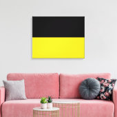 Baden Württemberg Flag (Duitse staat) Canvas Afdruk (Insitu (Woonkamer))