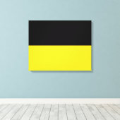 Baden Württemberg Flag (Duitse staat) Canvas Afdruk (Insitu (Houten vloer))