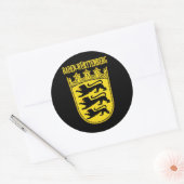 Baden-Wurttemberg Ronde Sticker (Envelop)