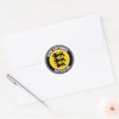 Baden-Württemberg Round Emblem Ronde Sticker (Envelop)