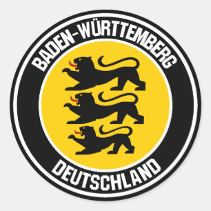 Baden-Württemberg Round Emblem Ronde Sticker