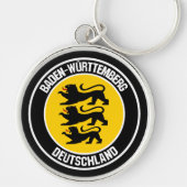 Baden-Württemberg Round Emblem Sleutelhanger (Voorkant)