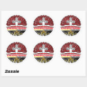 Baden-Württemberg Schweizer Schweiz Baum Ronde Sticker (Vel)