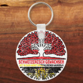 Baden-Württemberg Swiss Baum Sleutelhanger (Voorkant)