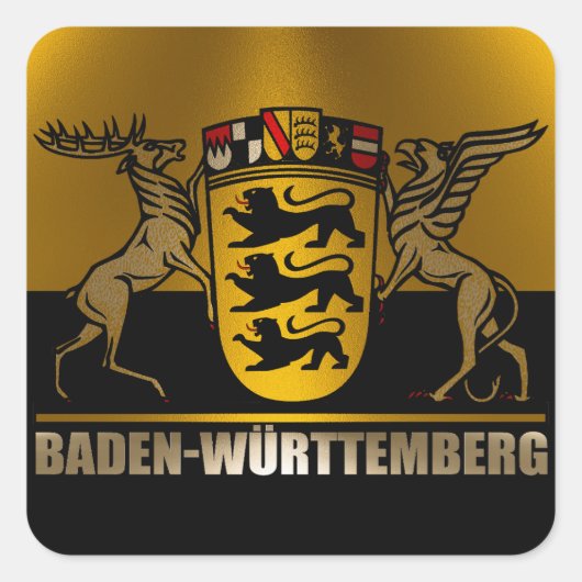 Baden-Württemberg Vierkante Sticker (Voorkant)