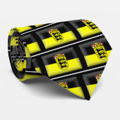 Baden-Württemberg Vlag Duitsland Stropdas (Opgerold)