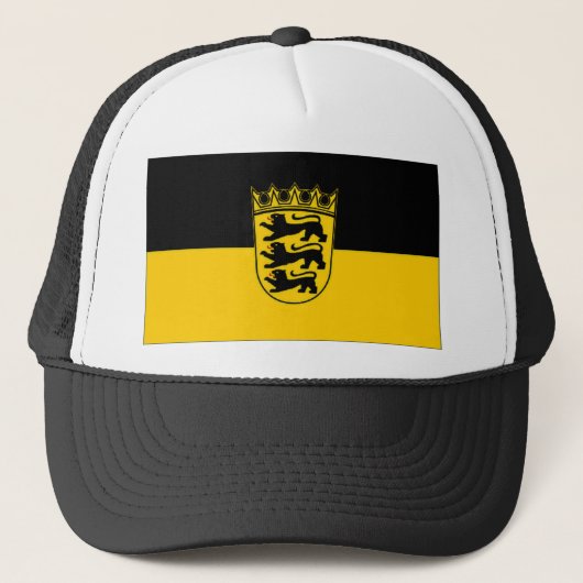 Baden Wurttemberg-vlag Trucker Pet (Voorkant)