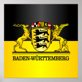 Baden-Wurttemberg Wappen Poster (Voorkant)