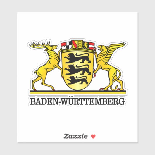 Baden-Wurttemberg Wappen Sticker (Vel)
