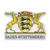 Baden-Wurttemberg Wappen Sticker (Voorkant)