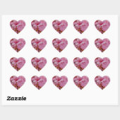 Badend in Roze Japanse Kersenbloesem Hart Sticker (Vel)