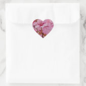 Badend in Roze Japanse Kersenbloesem Hart Sticker (Tas)
