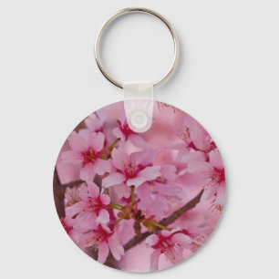 Badend in Roze Japanse Kersenbloesem Sleutelhanger