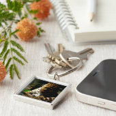 badende luipaard sleutelhanger (Zijkant)