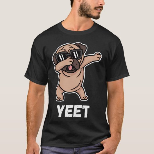Badende Pug T-shirt (Voorkant)