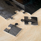 Badende vrouw in Art Deco badkamer Legpuzzel (Zijkant)