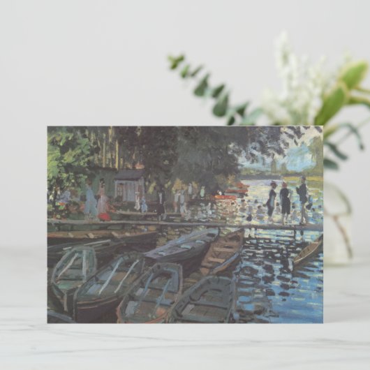 Badenden bij La Grenouillère van Claude Monet (Staand voorkant)