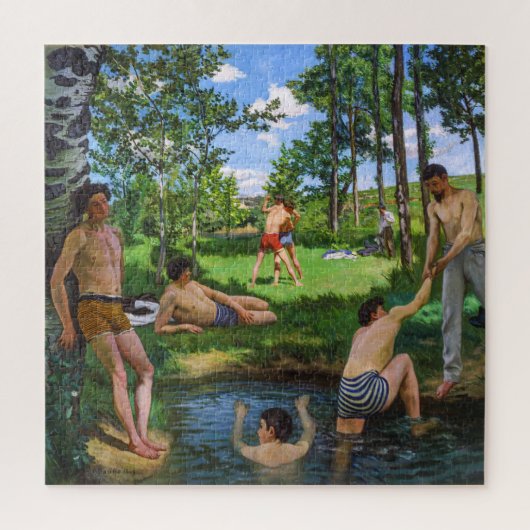Badenden | Frédéric Bazille | Legpuzzel (Verticaal)