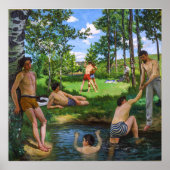 Badenden | Frédéric Bazille | Poster (Voorkant)