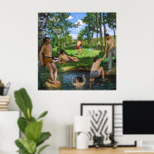 Badenden | Frédéric Bazille | Poster (Thuiskantoor)