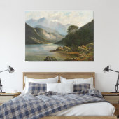 Badersee mit Wetterstein Canvas Afdruk (Insitu (Slaapkamer))