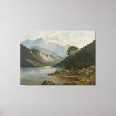 Badersee mit Wetterstein Canvas Afdruk (Voorkant)