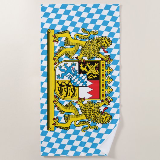 Badetuch Bayernwappen Strandlaken (Voorkant)