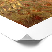 Badfloat op de Seine bij Asniere van Van Gogh. Poster (Hoek)