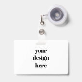 badge (Voorkant met intrekbare clip)