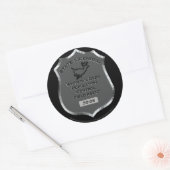 Badge # 30-06 Whitetail Herten Field Agent, Sticke Ronde Sticker (Envelop)