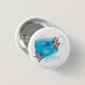 Badge £ 3 ronde button 3,2 cm (Voorkant /achterkant)