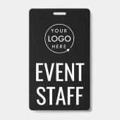 Badge 3x5 Evenement Personeel | Verticale Lanyard  (Voorzijde)